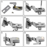 10pcs LED Motion Sensor Light Cupboard Closet Wardrobe Door Inner