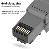 Natalink Cat8 Cat7 Cat6a Connectors RJ45 Tool Free Reusable Shielded Ethernet Cable Easy Jack RJ45 Modular Termination Plug