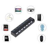 USB 3.0 Hub USB HUB Splitter Multi USB 3.0 Hub Multiple 4/7 Port Hub Splitter