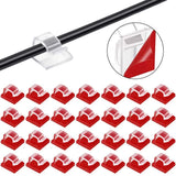 10/20/50PCS Cable Organizer Clips Wire Winder Holder Protector USB Cable