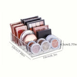7-Compartment Clear Plastic Makeup Organizer