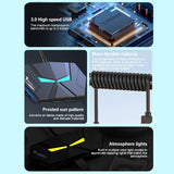 7 Ports USB 3.0 HUB Type C Docking Station 5Gbps High Speed Transmission Splitter Adapter For Laptop Hard Drive Mouse Keyboard