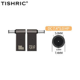 TISHRIC Laptop Power Charger Supply Connector Adapter PD 100W 5A  USB Type-C Female to DC Male For HP/Lenovo/DELL
